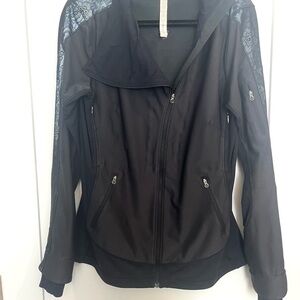 lululemon athletica Black Jacket with Blue Accents